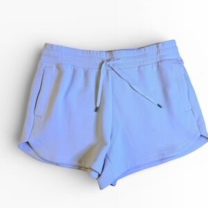 nwt AVIA Women's Ribbed Athletic Shorts Bege Drawstring Waist L